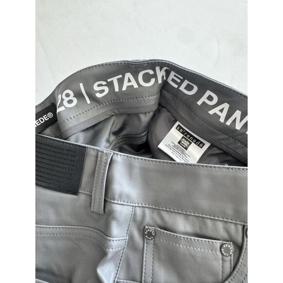 SERENEDE Steel Stacked Slim Jeans Gray Distressed Men’s Size 28 Streetwear NWT! - Picture 4 of 4